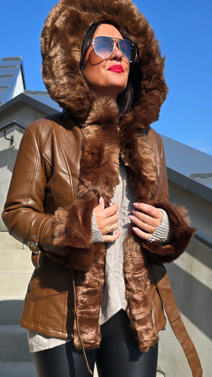 Anneli jakke lys brun