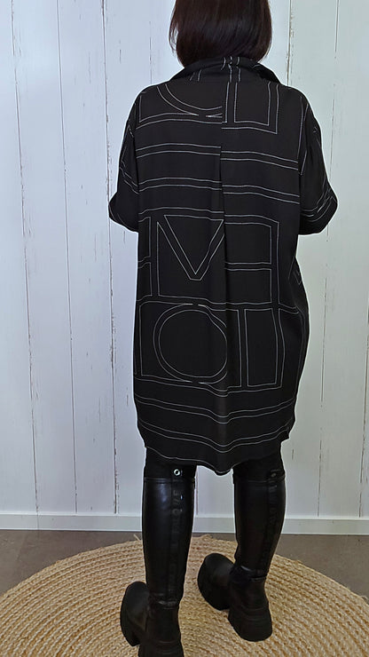 Ella rutet skjorte svart