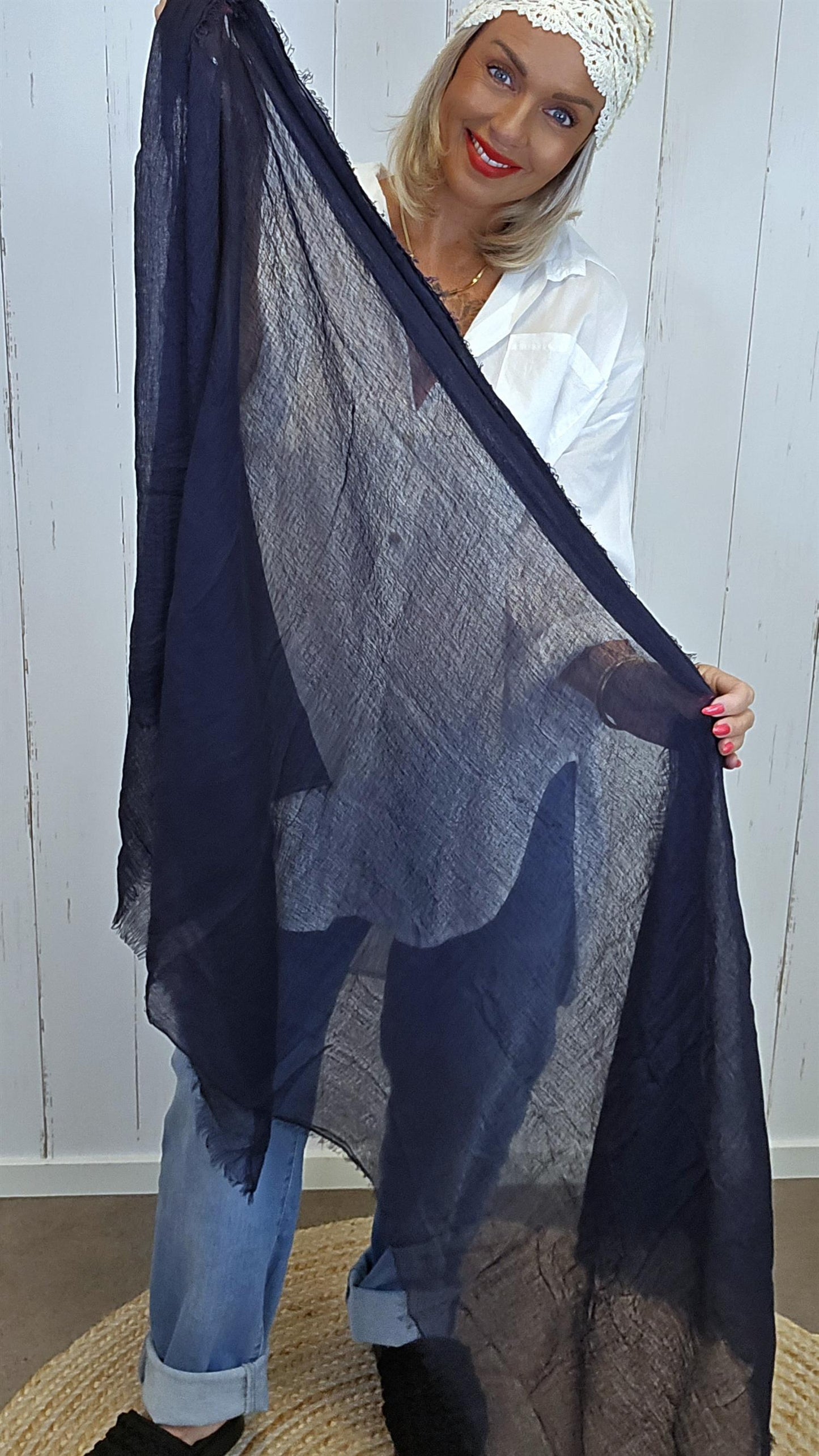 Izzy skjerf navy
