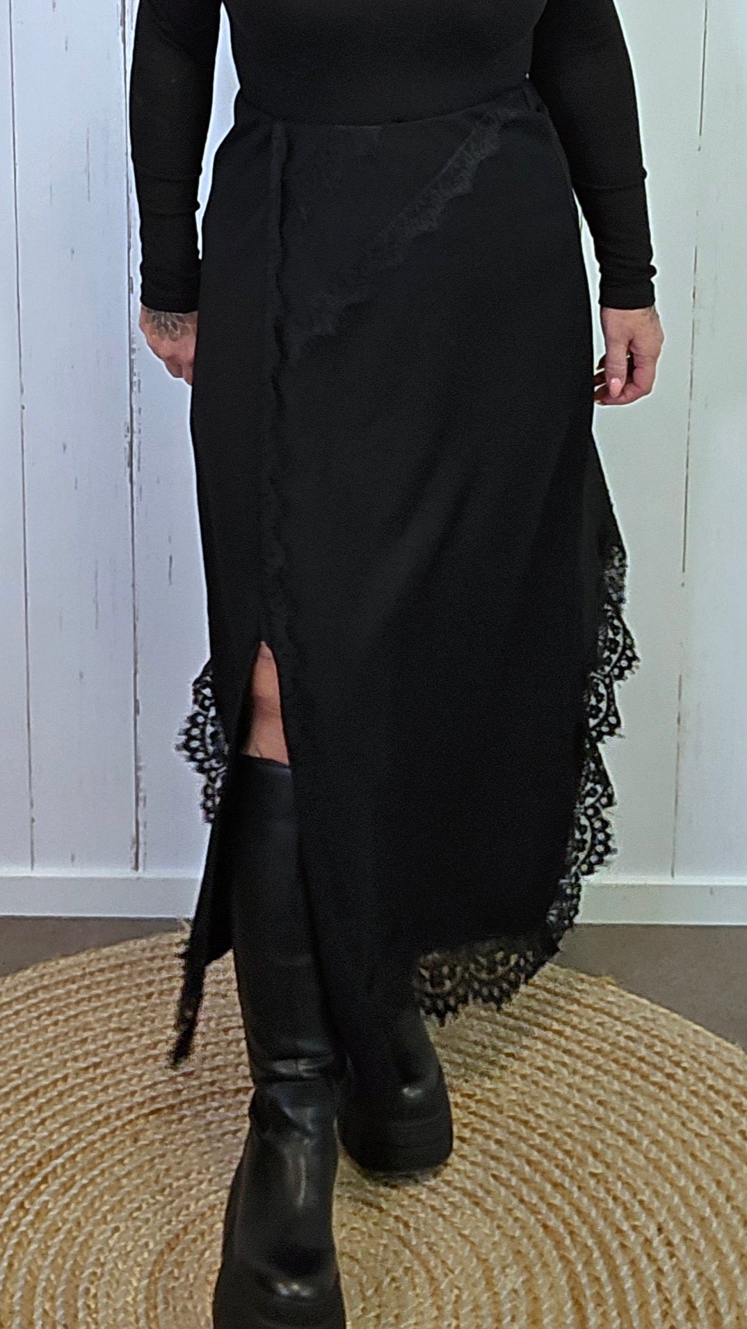 Lina Blondeskjørt Sort