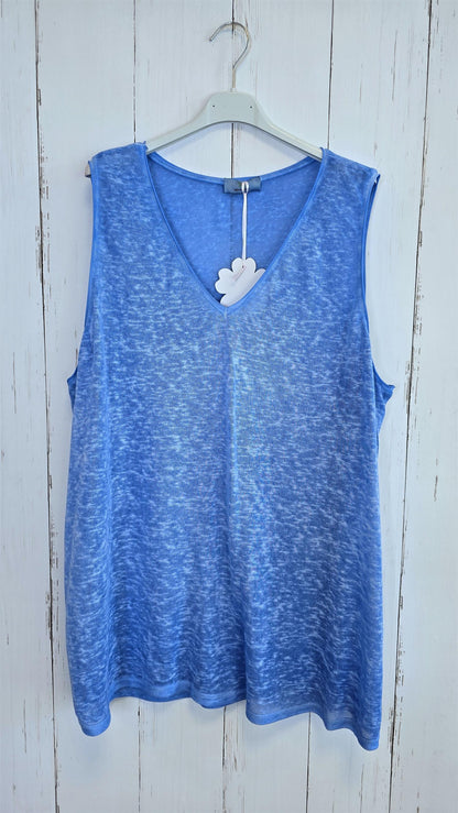 Laura singlet basic blå