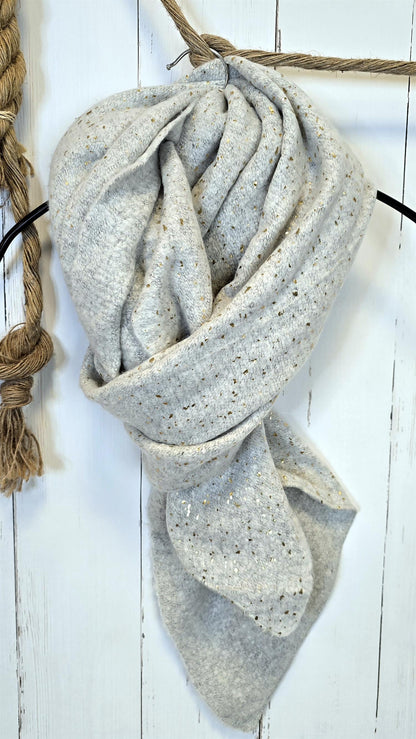 Cally skjerf lys grå