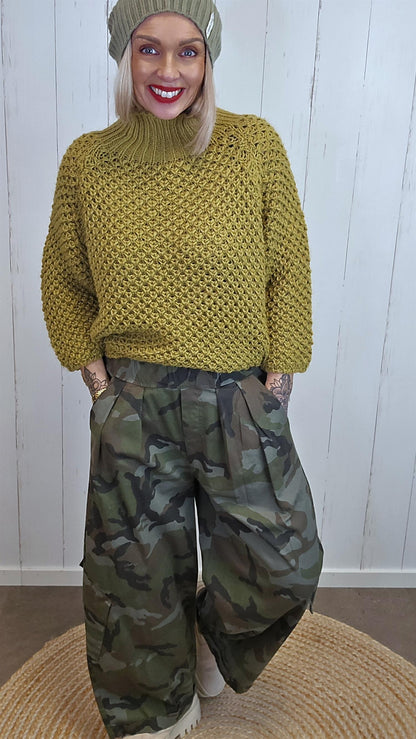 Bella camo cargobukse