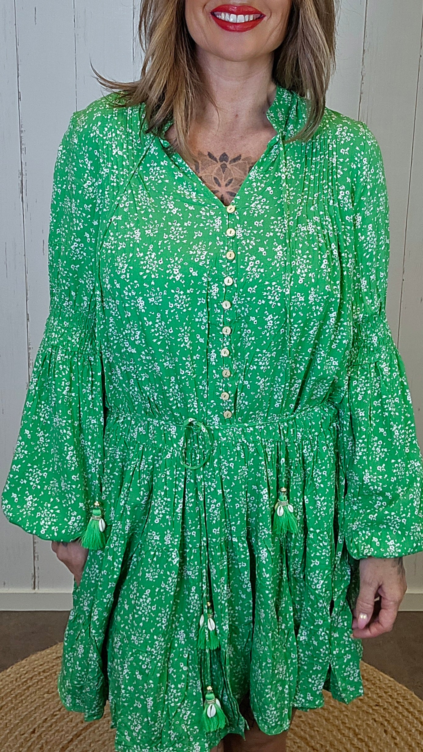 Elvira kjole Grønn