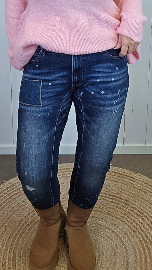 Nova Patch Jeans Blå