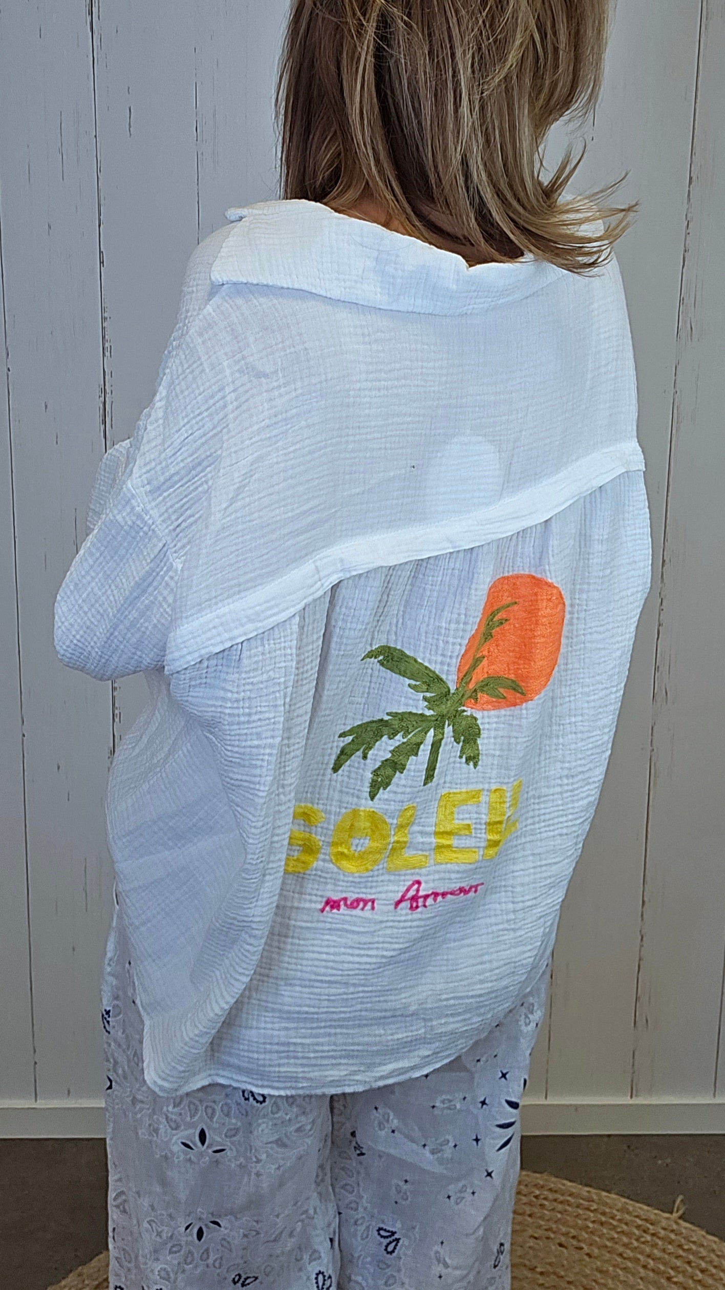 Soleil skjorte hvit