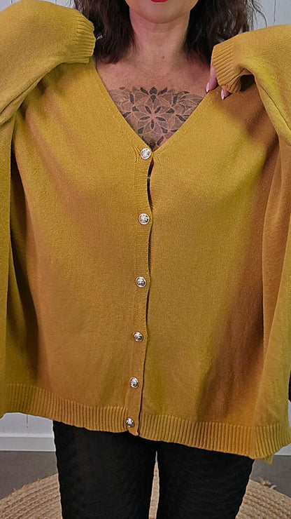 Enya cardigan mustard