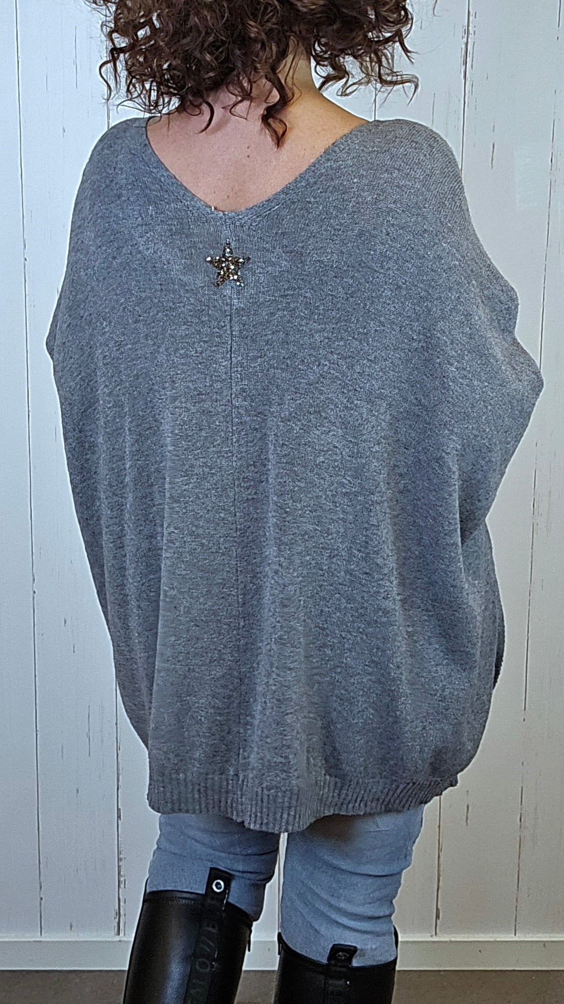 Enya cardigan grå