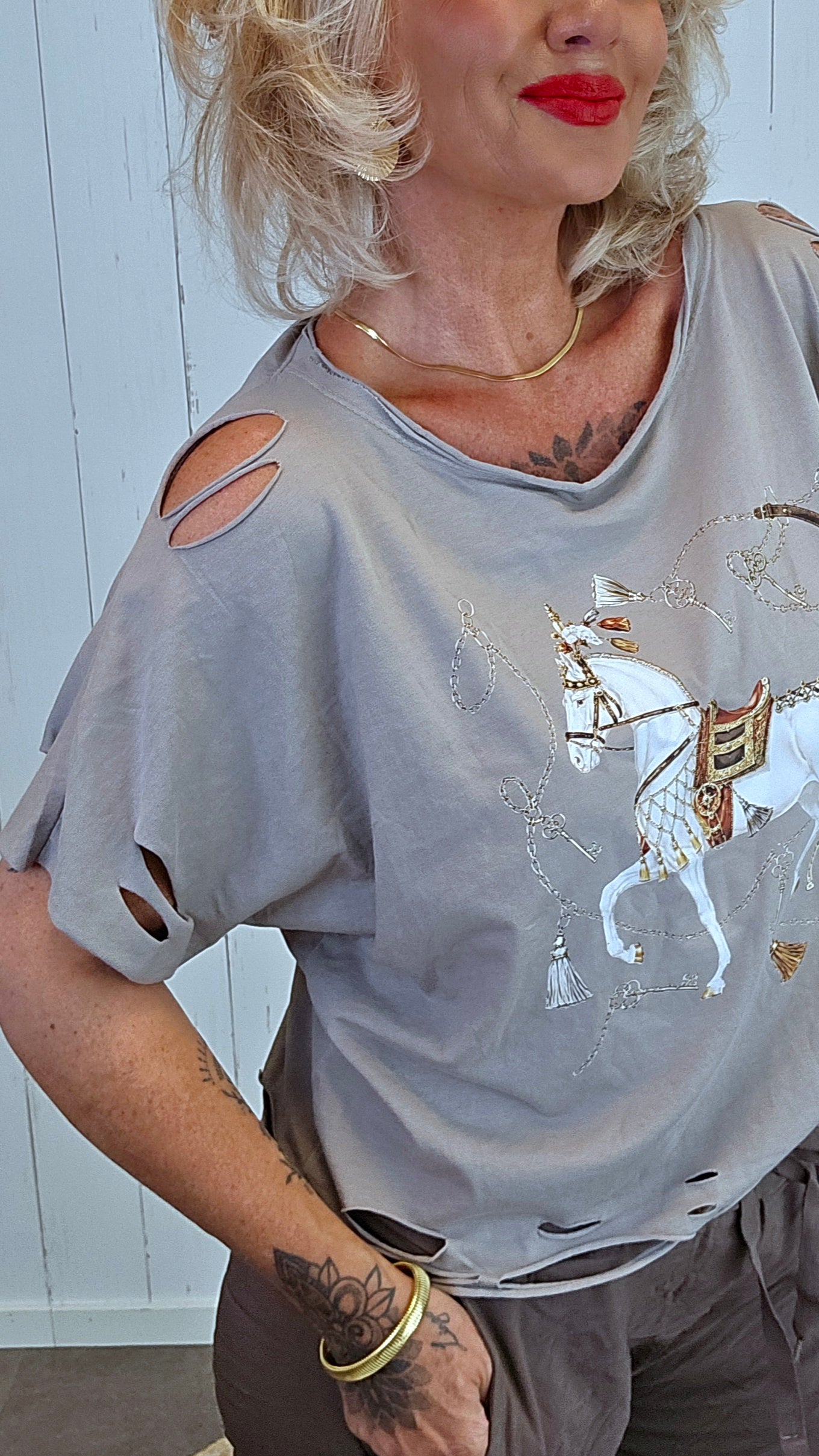 Tomine topp taupe