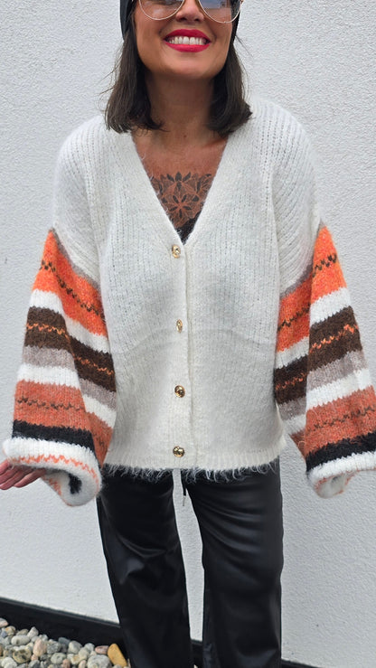 Paula strikket kardigan off white