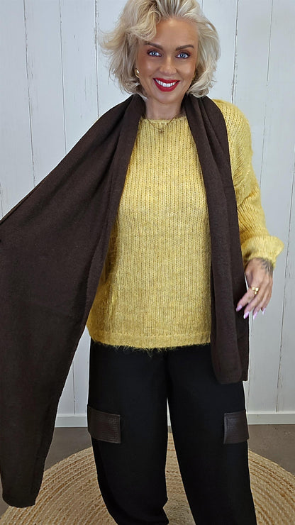Zara skjerf brun
