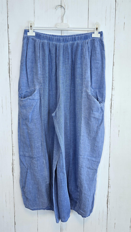 Becky baggy bukse blå