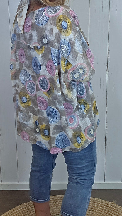 Pippi topp med print