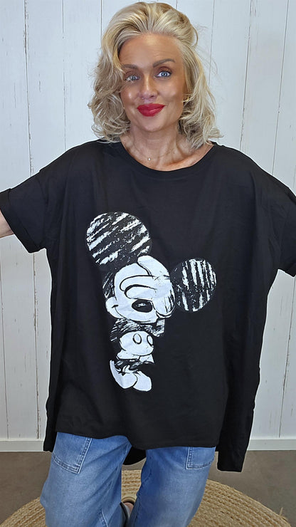 Mickey Mouse topp svart
