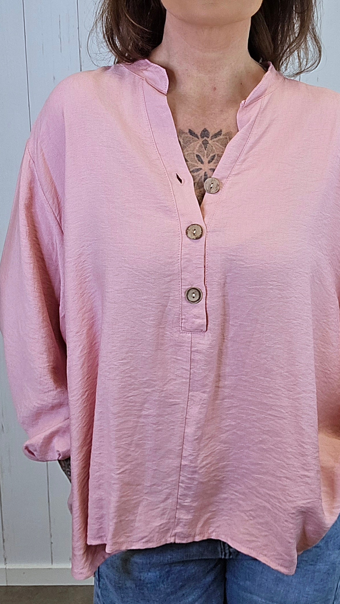 Sara Viskosebluse Rosa