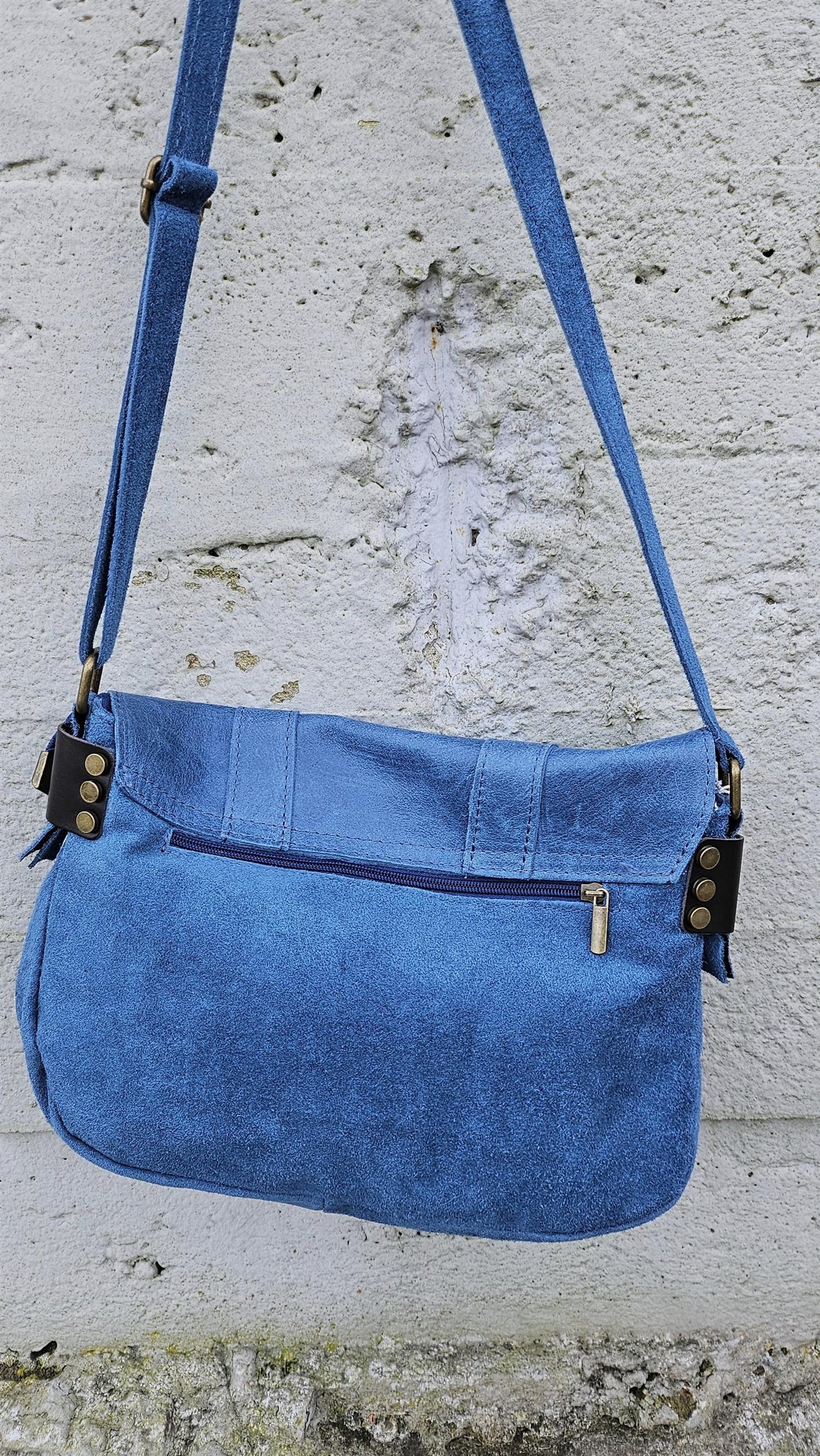 Angel Leather Bag Blue