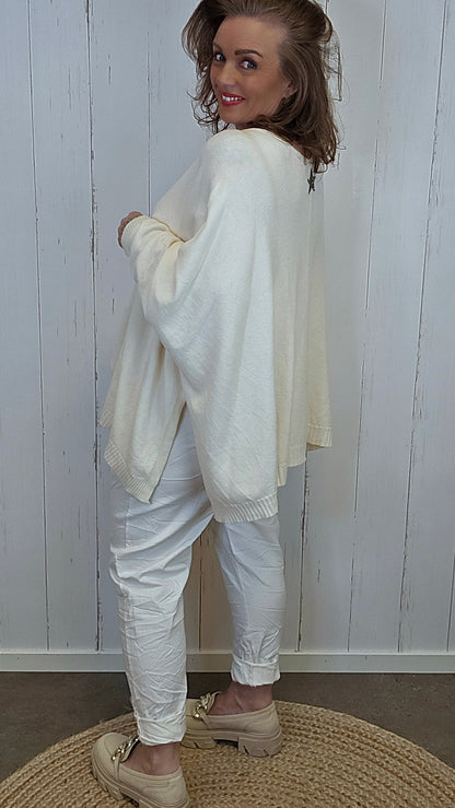 Enya cardigan varm krem