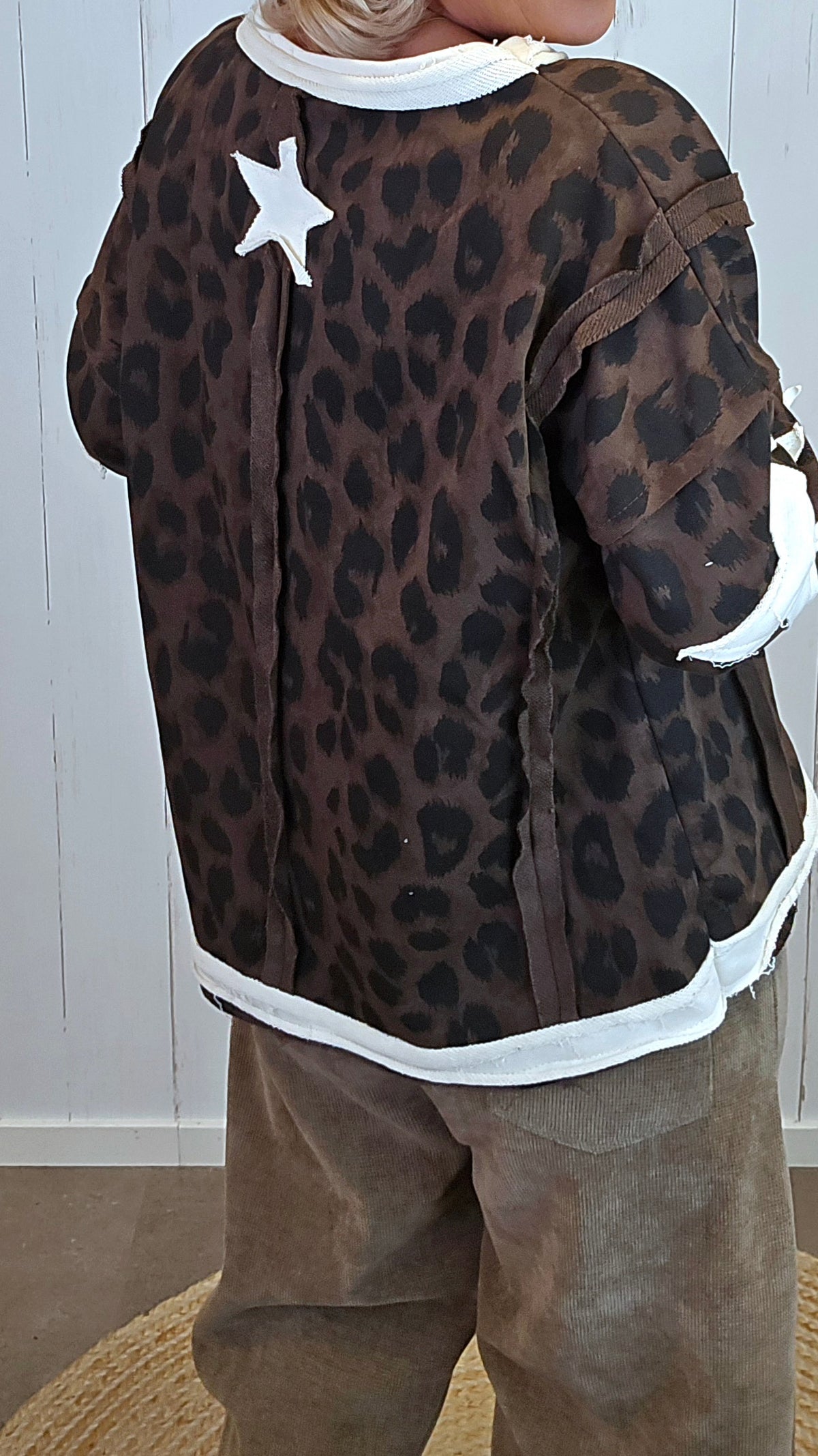 Cleo leopardgenser med stjerne brun