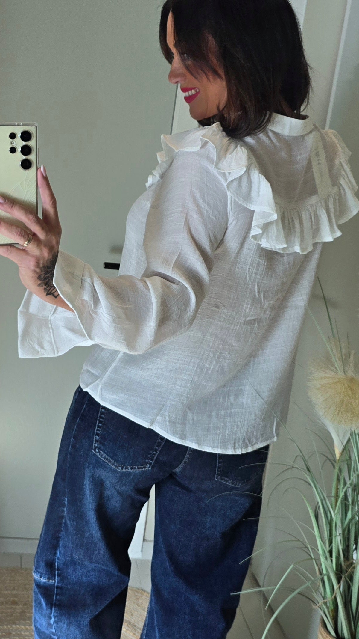 Amelia skjortebluse hvit
