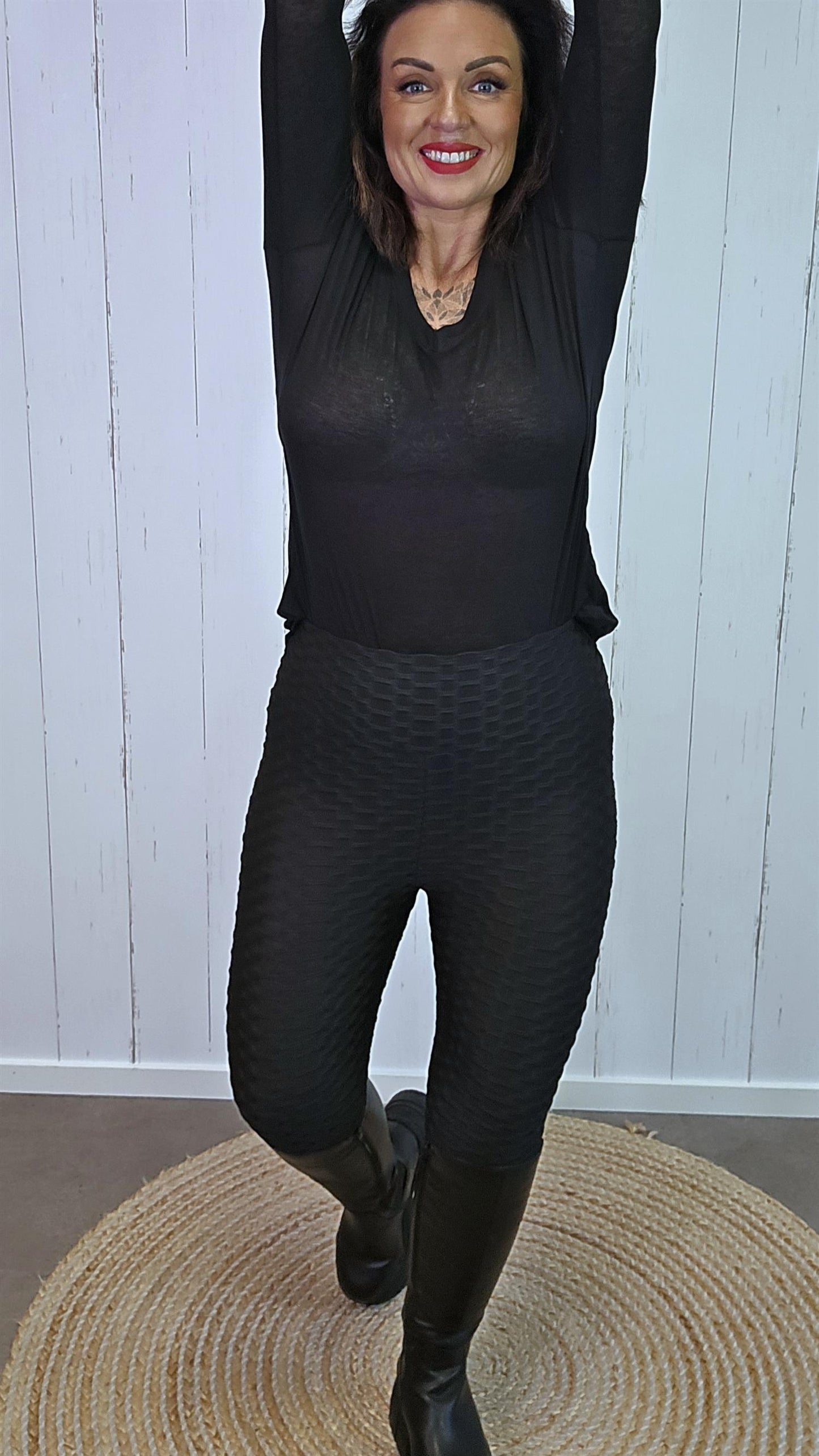 Anti cellulite leggings svart