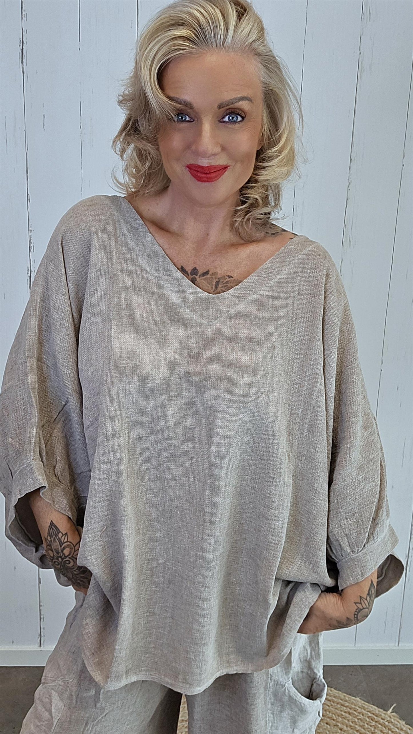Tara topp taupe