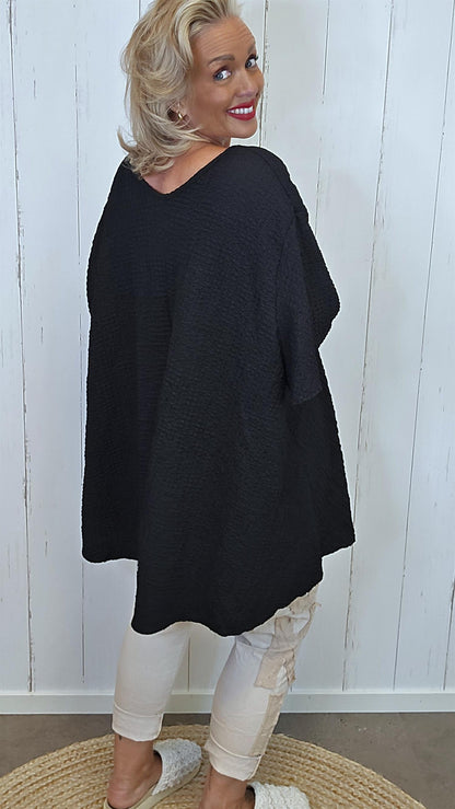 Elisabeth tunikatopp svart