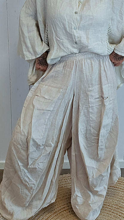 Natacha linbukse beige