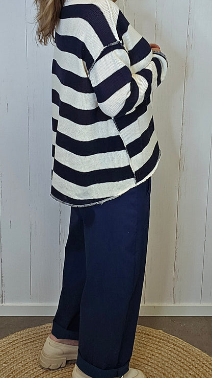 Tiril genser navy
