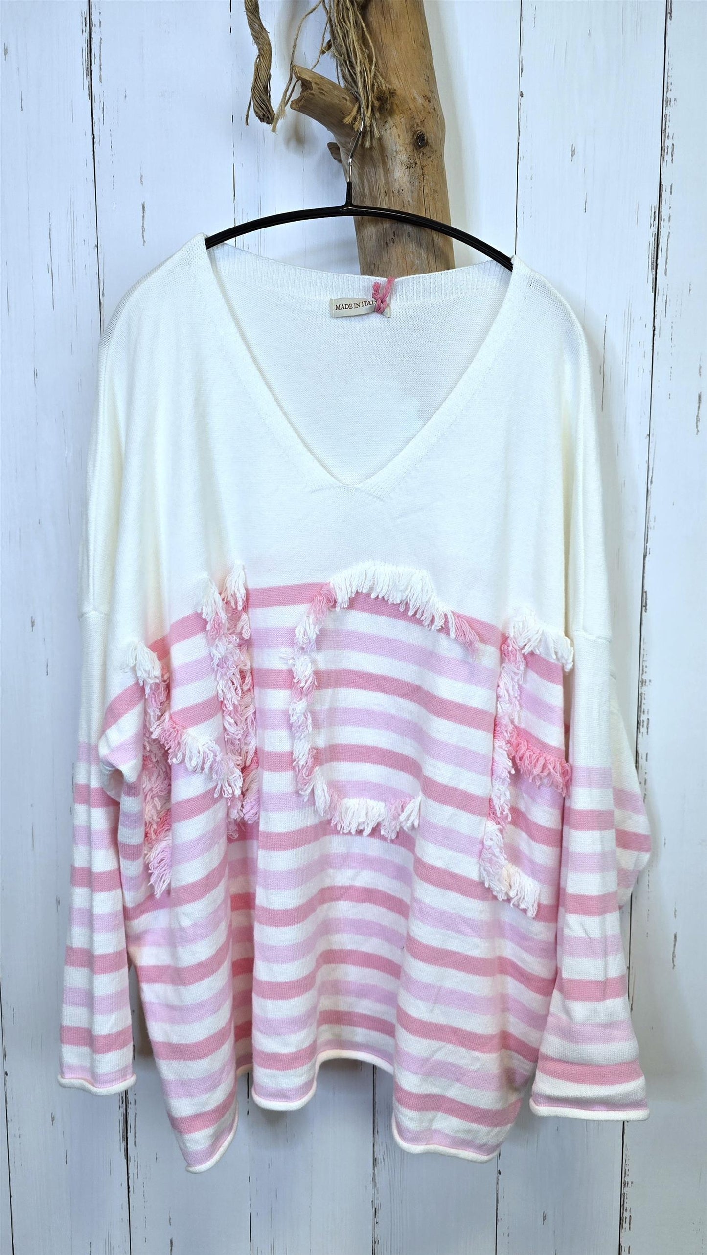 Amalie strikkegenser rosa