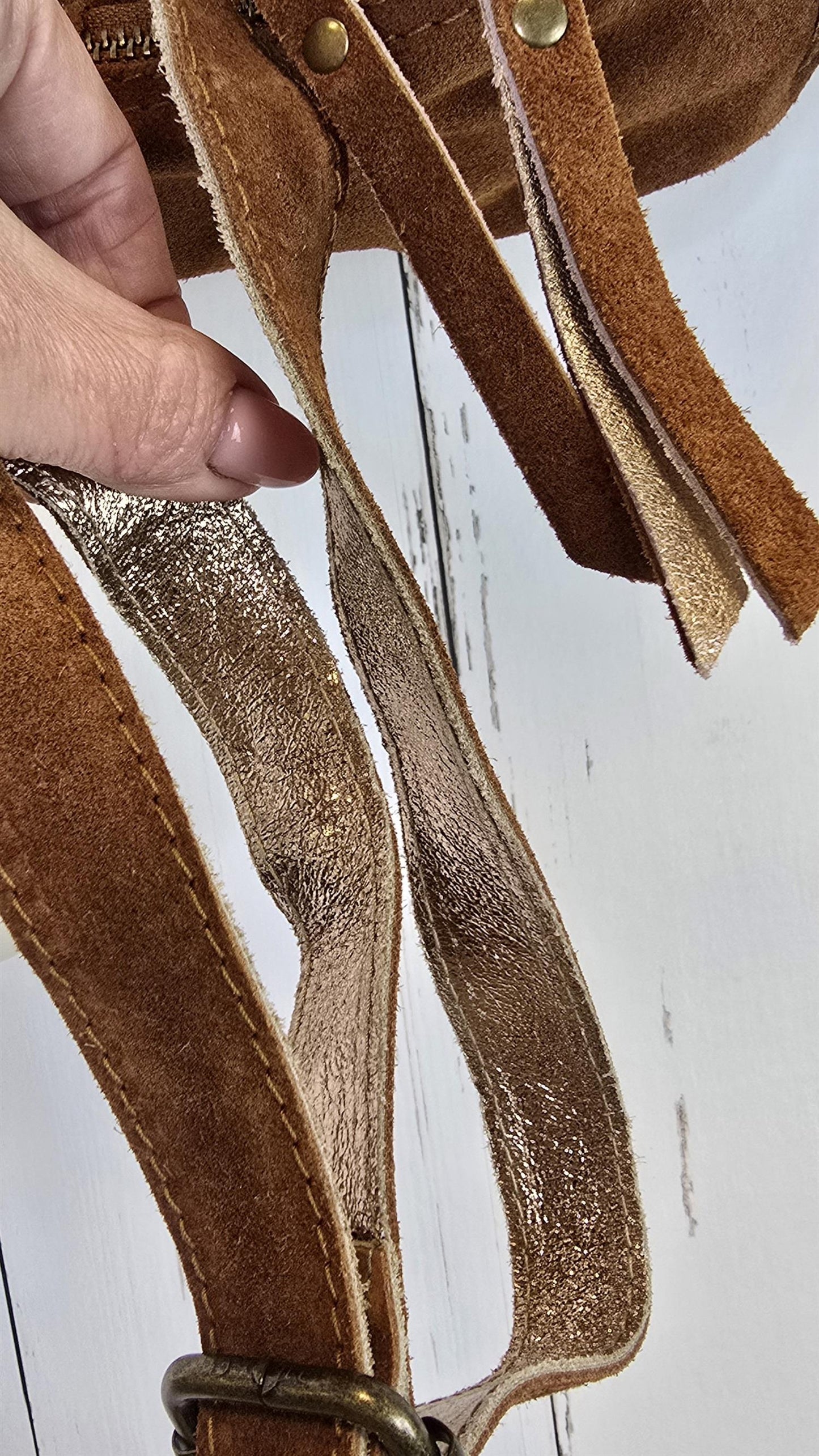 Seline skinn veske cognac