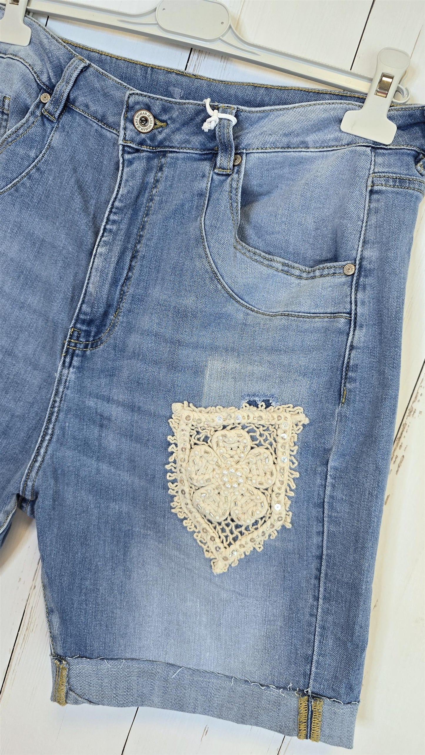 Sofie kort denim shorts