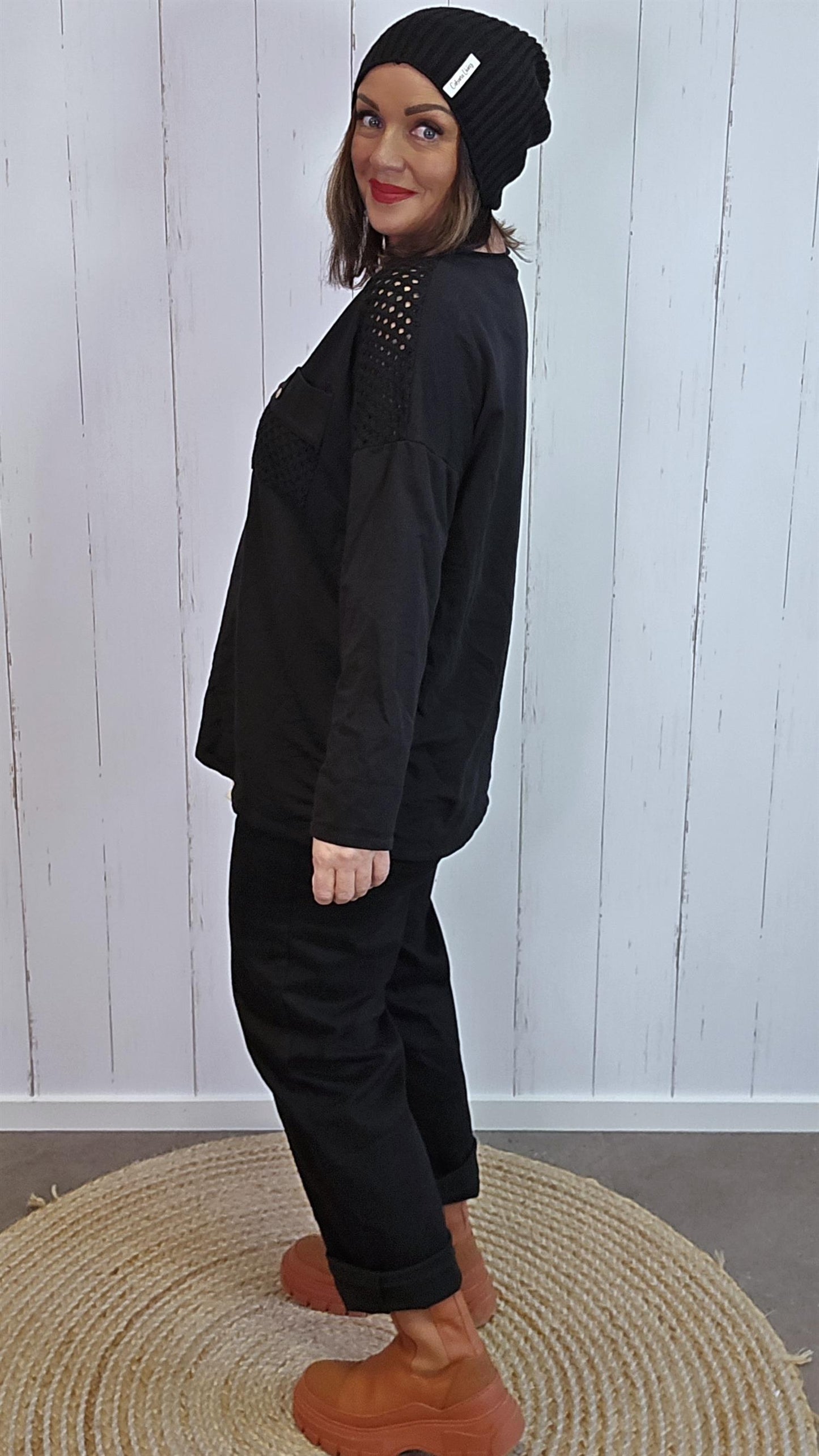 Elena topp svart