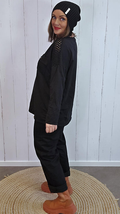 Elena topp svart