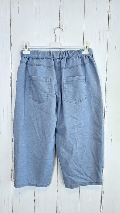 Tanja denim jogger capri