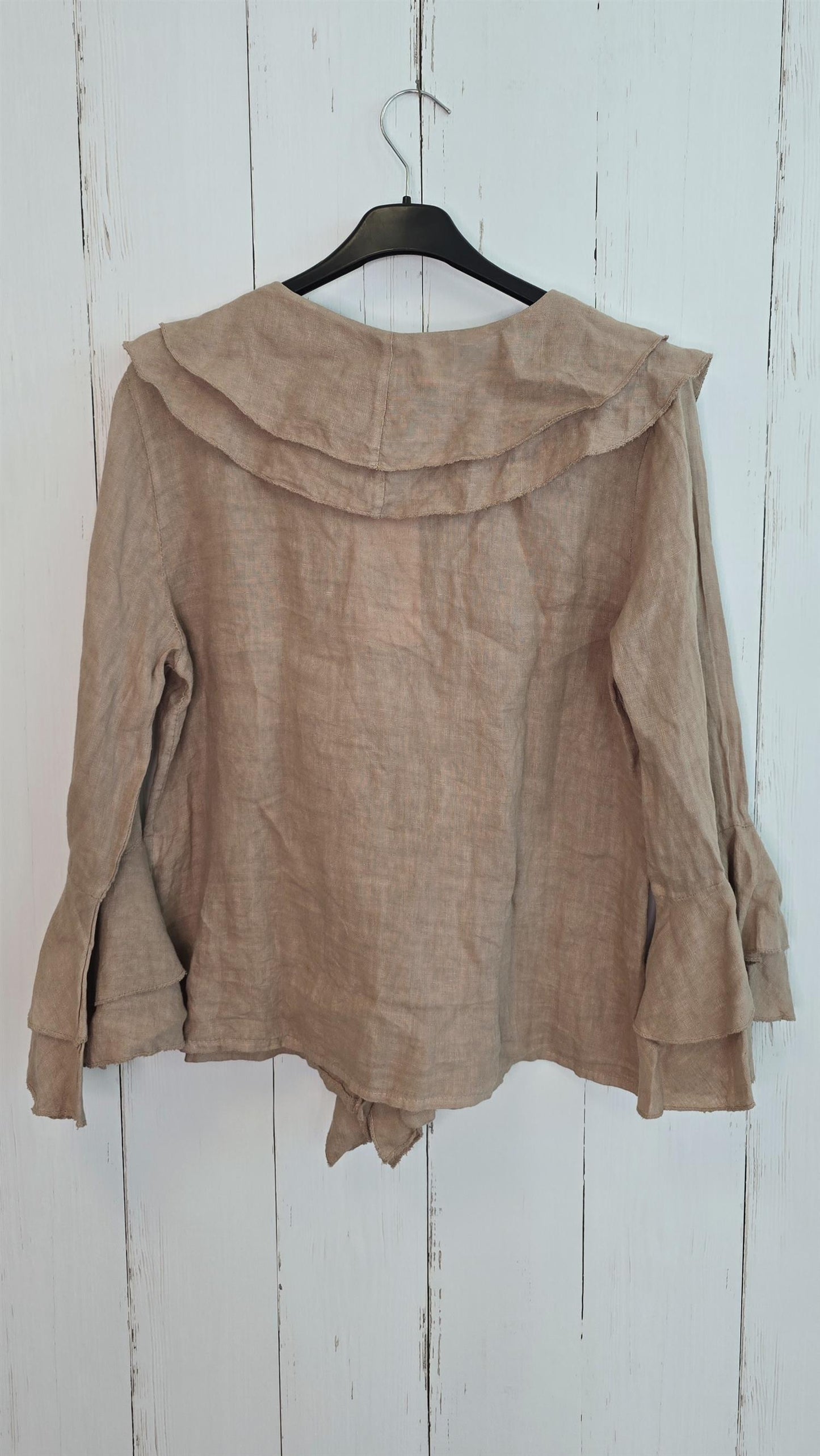 Frida lin skjortebluse camel