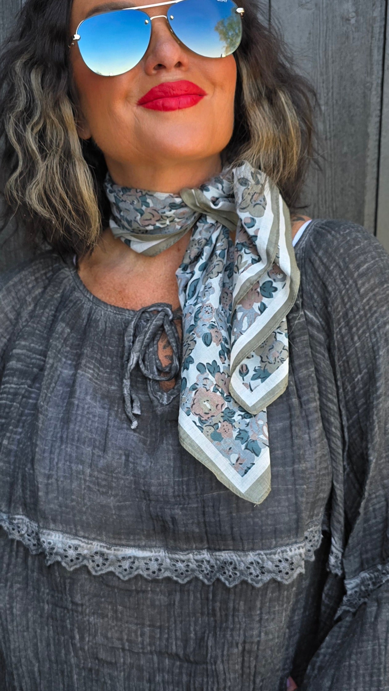 Tone skjerf taupe