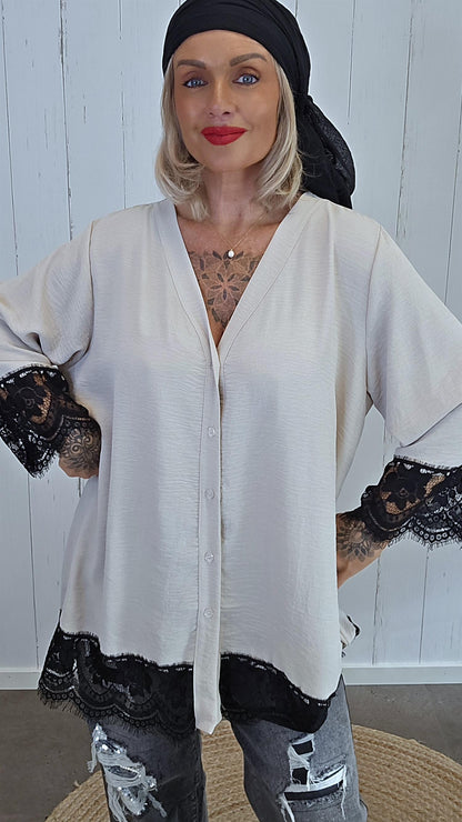 Vanessa skjorte beige