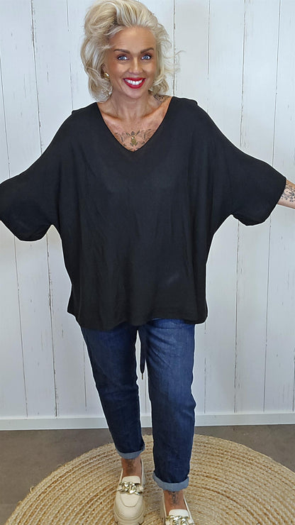 Leah genser topp svart