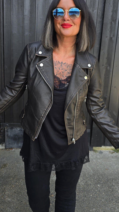 Wendy jakke brunsvart