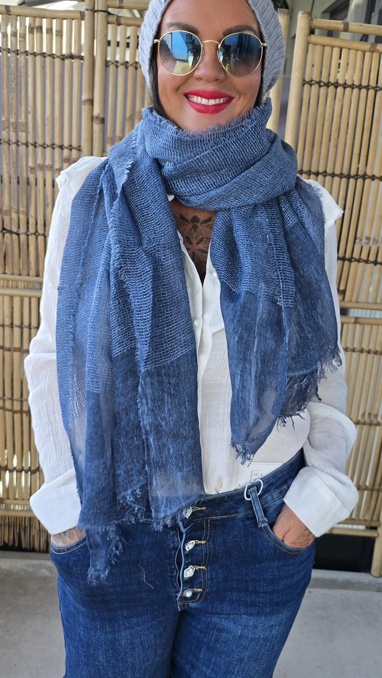 Gabrielle Scarf Blue