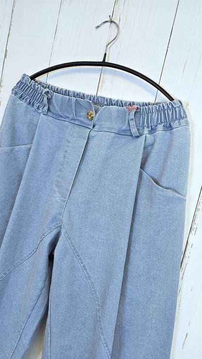 Iris bomullsbukse blå