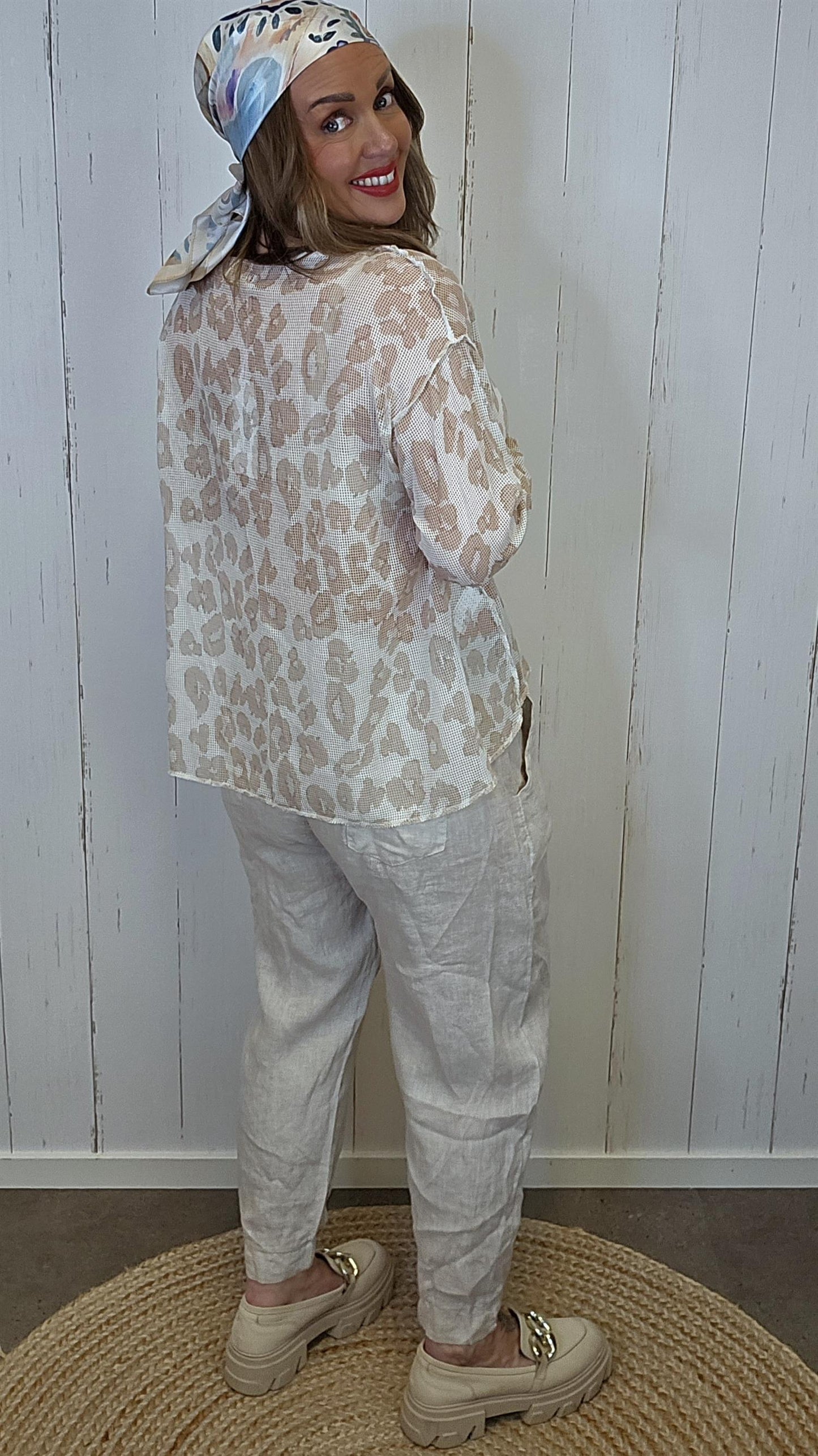 Julie mesh topp leo