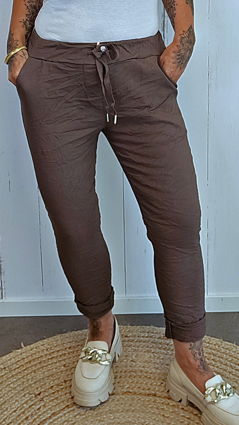 Evelina bukse brun