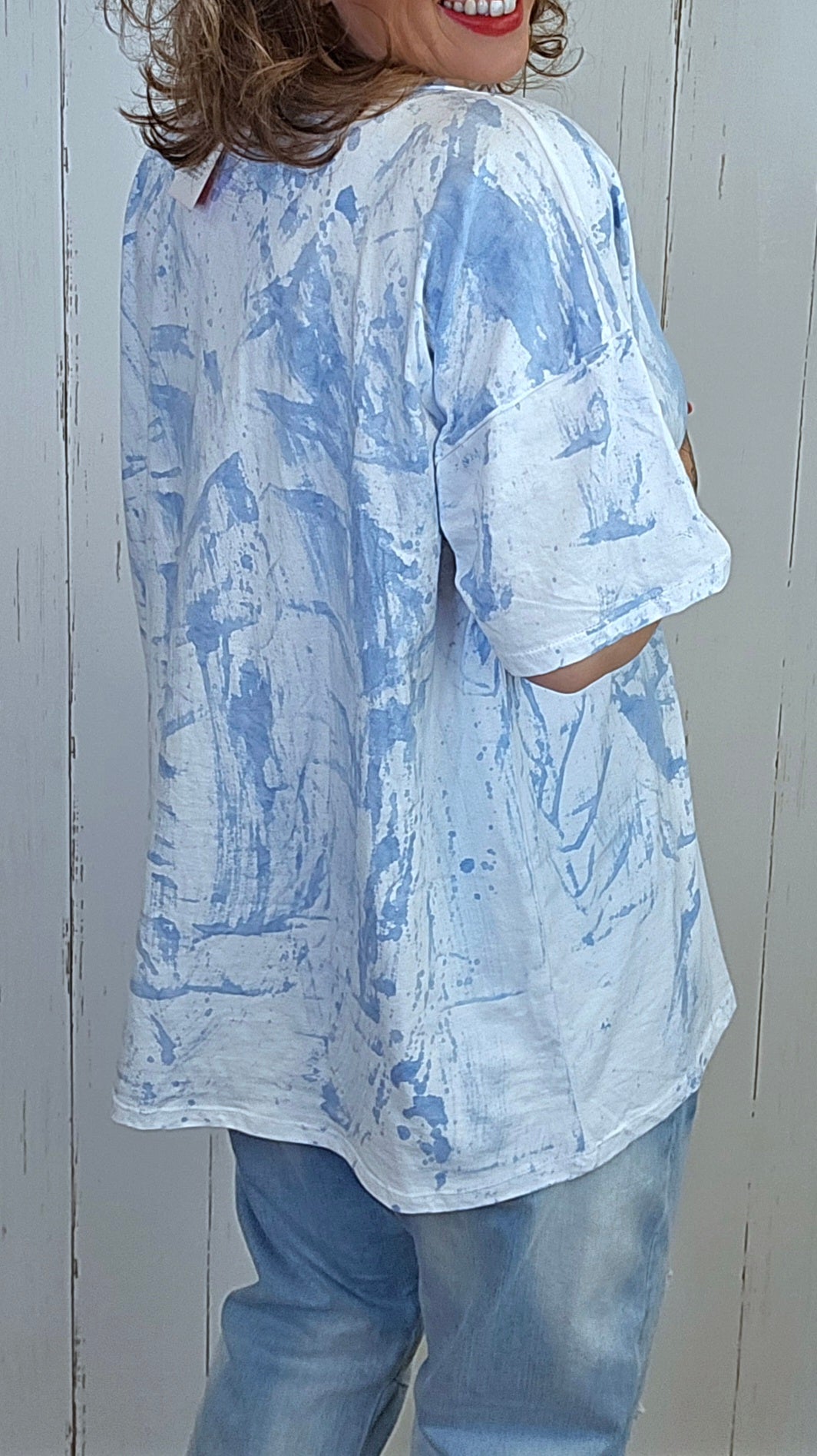 Alma t-skjorte Be Kind blå