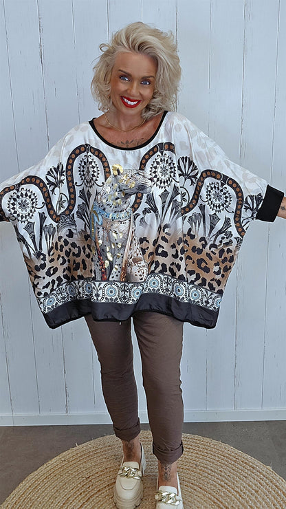 Brianna topp med print