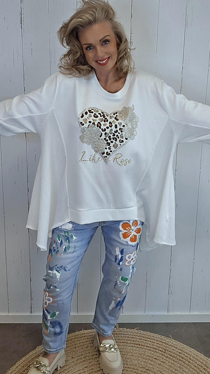 Dahlia topp creme
