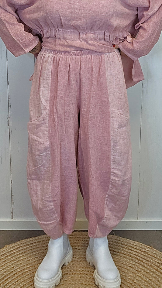 Becky baggy bukse rosa