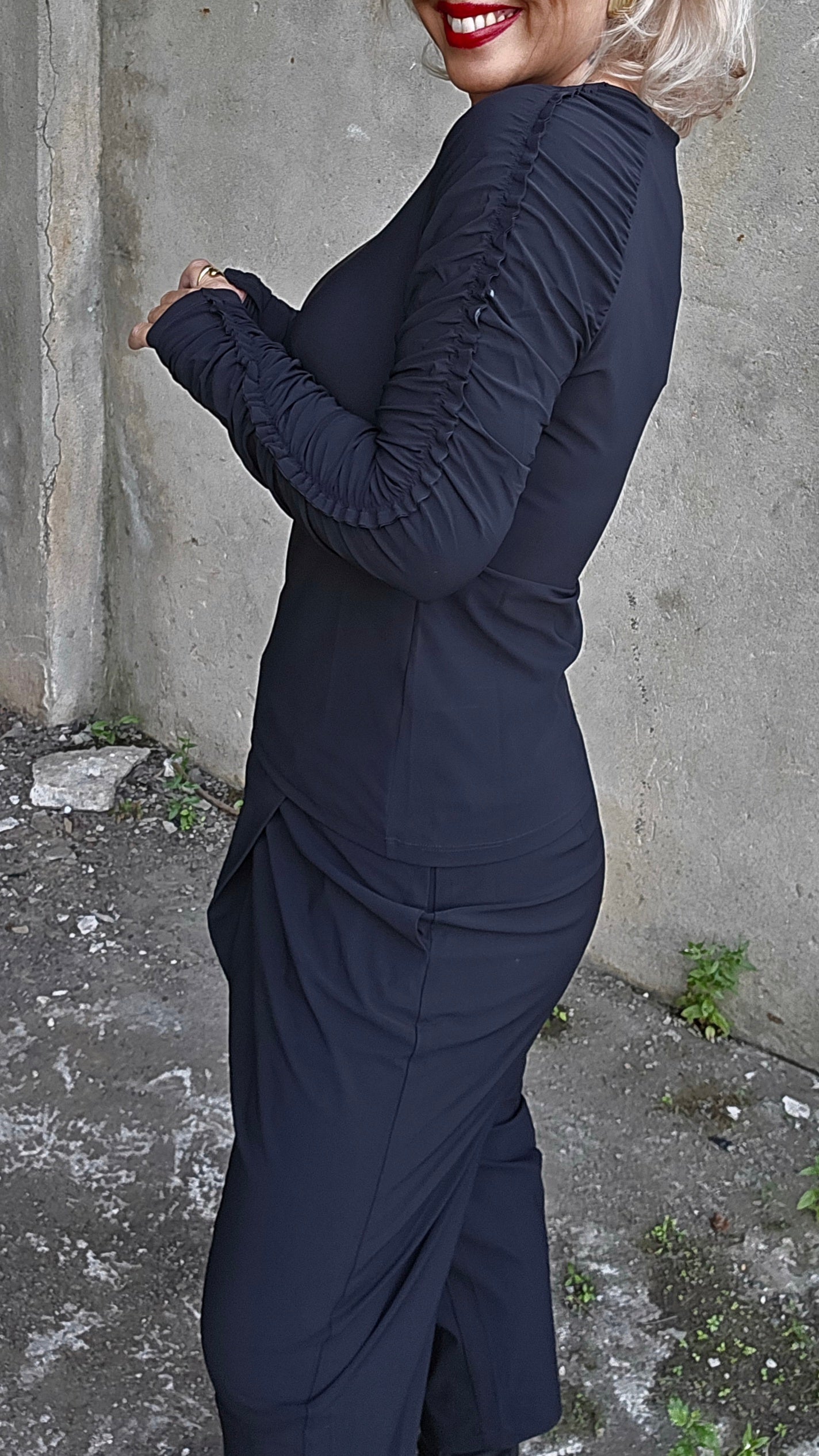 Carlina top technical jersey black