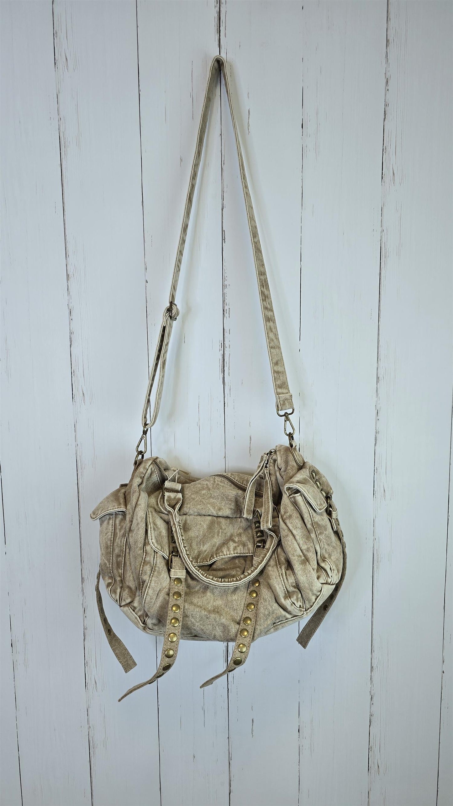 Molly denim veske beige