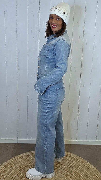 Nancy jumpsuit lys denim